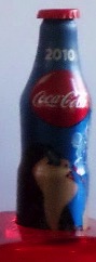 2010 € 3,00 coca colal mini alu flesje ( incl. sleutelhanger)
